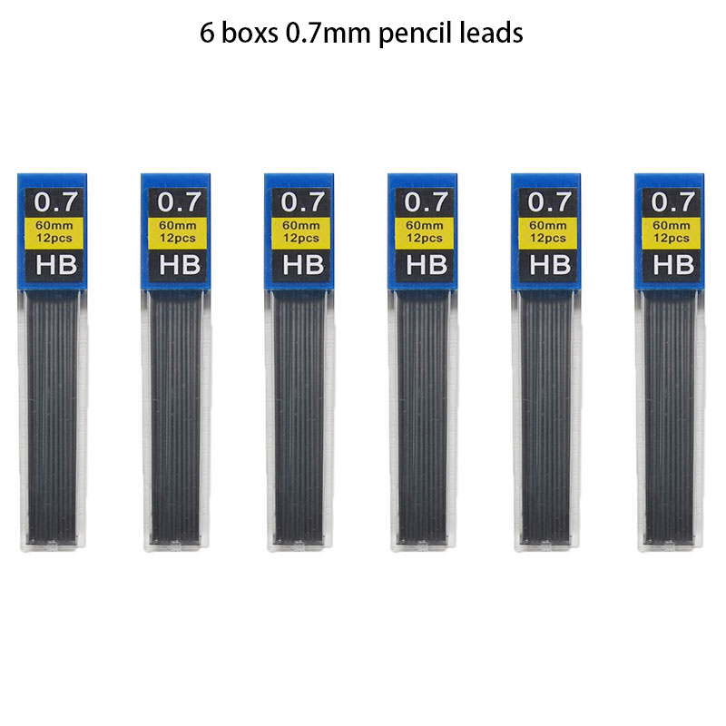 1-12 pièces 0.3 0.5 0.7 0.9 1.3 2.0mm HB remplacement recharge fils recharge pour crayon mécanique dessin automatique crayons papeterie: Rose
