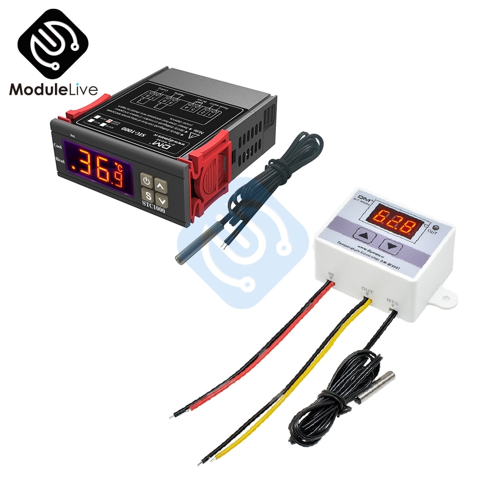 W3001 STC1000 STC-1000 12V 24V 110V 220V Led Digitale Thermostaat Temperatuurregelaar Thermometer Temp Thermoregulator Sensor