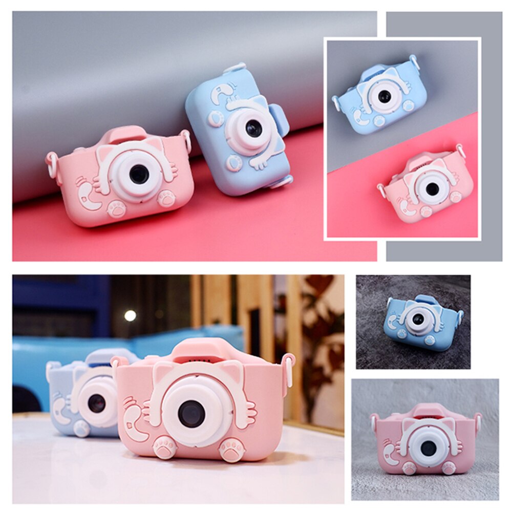 Kids Digitale Camera 20MP Hd Kinderen Camera Met Schokbestendig Siliconen Bescherming Cover Voor Meisjes Jongens Creatieve