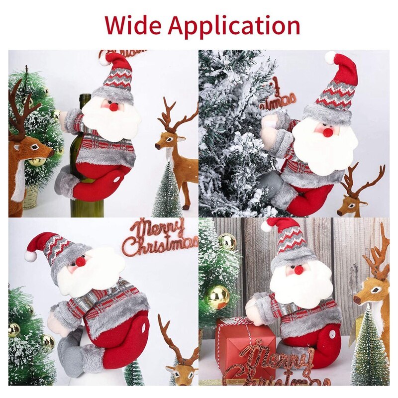 2 Pieces Christmas Curtain Buckles Curtain Tiebacks for Xmas Home Decor Window Accessories (Santa Claus)