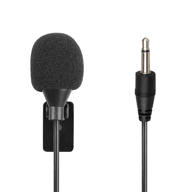 5m mikrofonkabel u-type fastgørelsesklemme med lav impedans til radio gps ekstern mikrofon 2.5mm- stik
