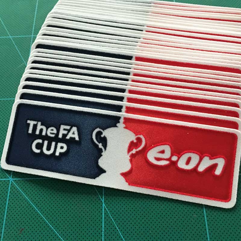 De Fa Cup Patch Voetbal Patch Badge Kasjmier Materiaal Fluwelen 1 Paar 125th Anniversary: Antique Copper