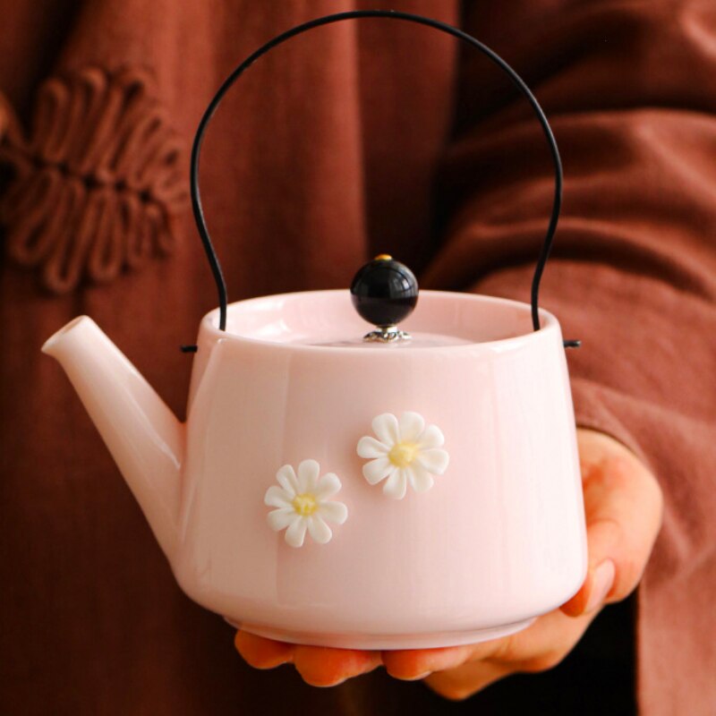 Household Kung Fu Tea Set Plates for Food Dry Bubble Tea Tray Complete Tableware Service Ceramic Pot Holder Handmade Dinnerware