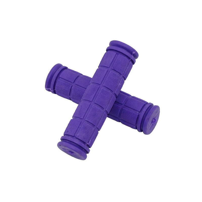 Rubber Bike Handlebar Grips Cover BMX MTB Mountain Bicycle Handles Anti-skid Bicycles Bar Grips Fixed Gear Bicycle Parts Instock: Purple