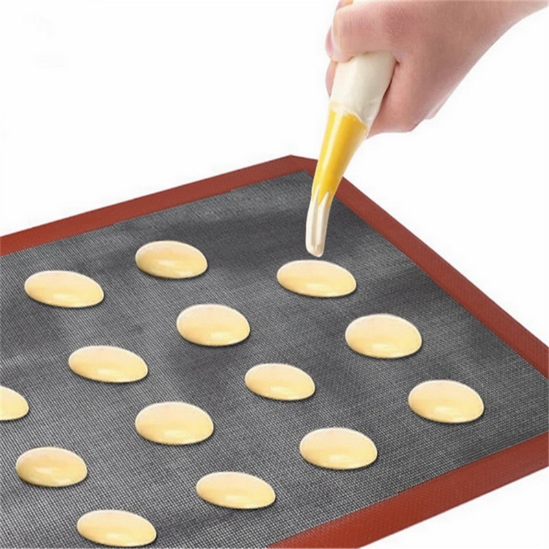 Heat Resistant Oven Sheet Liner Baking Mat For Cookie /Bread/ /Biscuit/Puff/Eclair Perforated Silicone Pastry Nonstick Mat Tool
