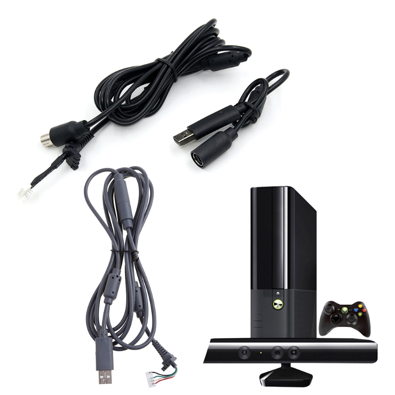 4 Pin Wired Controller Interface Cable With W/ USB Breakaway For XBOX-360