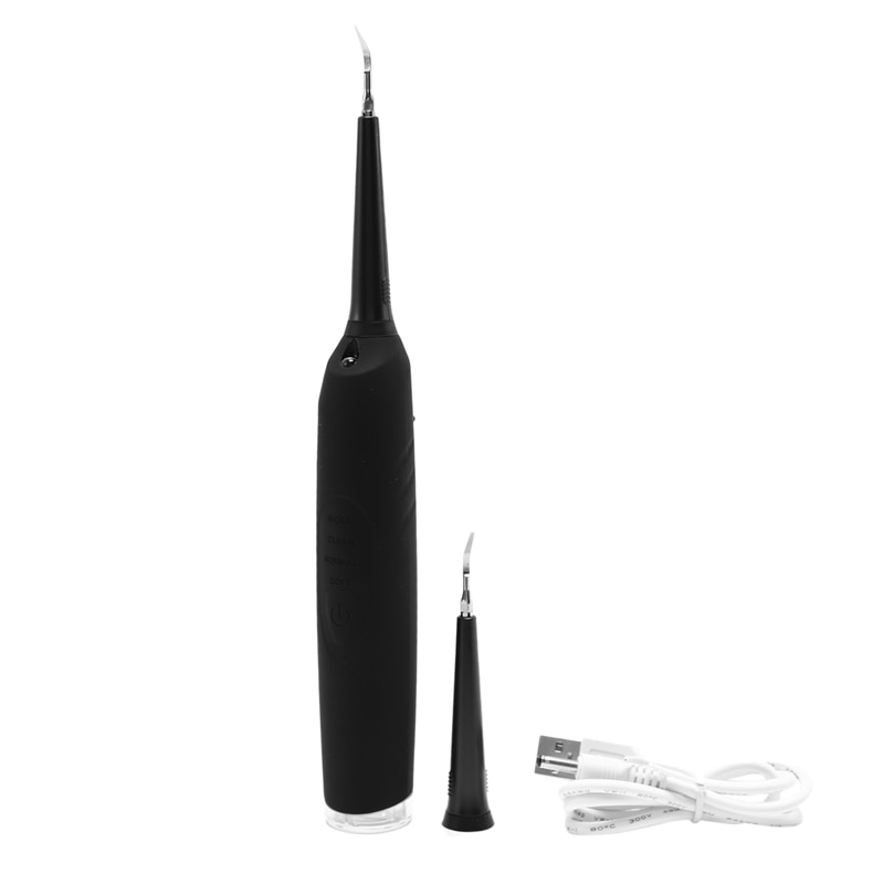 Electric Tooth Cleaner Dental Ultrasonic Scaler Handpiece Detachable Piezo Scaler Handpiece Whiten Teeth Health Hygiene Black