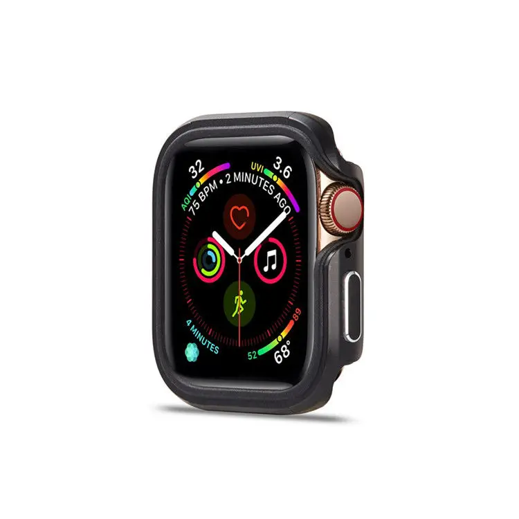 High end Aluminum alloy case For Apple Watch 9 8 7 45mm 41mm For iWatch 6 5 4 SE 44mm40mm Metal aluminum+TPU case Accessories: Rose Gold / 7 Inches & Above