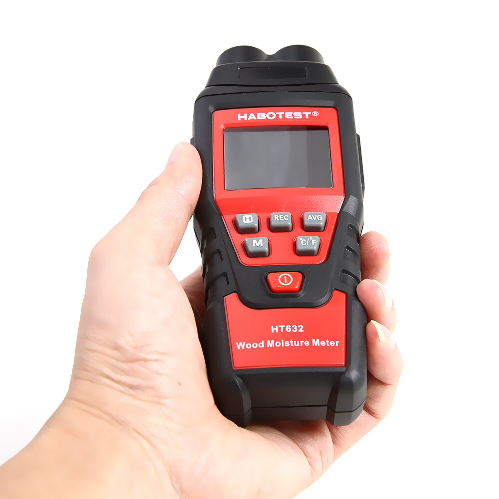 Digital hygrometer Moisture Meter for wood /cardboard Lumber Humidity Tester Fast & Precise Microwave Measurement LCD display