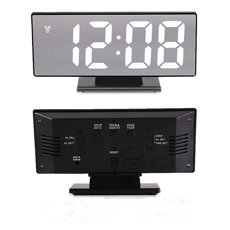 Digital Alarm Clocks Wall Clocks Hanging Watch Bedroom Snooze Table Clocks Calendar Electronic Clock Digital Clock Birthday