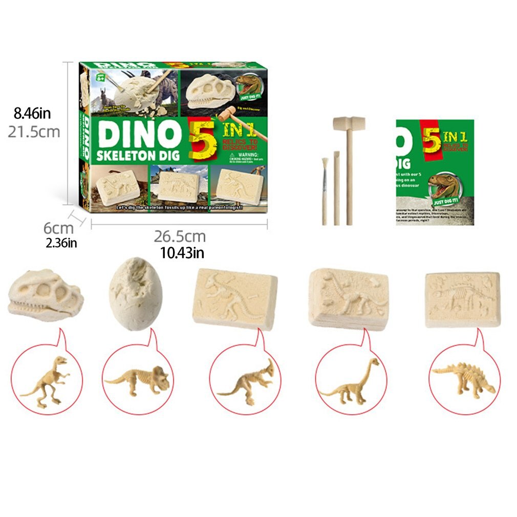 Giocattoli creativi per bambini fai da te scavare pinguino dinosauro pirata tesoro gemme esplorazione giocattoli di scavo