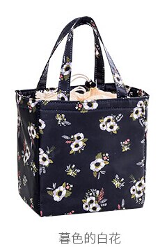 AOSBOS Cooler Bag Portable Lunch Bag for Women Men School Office Black