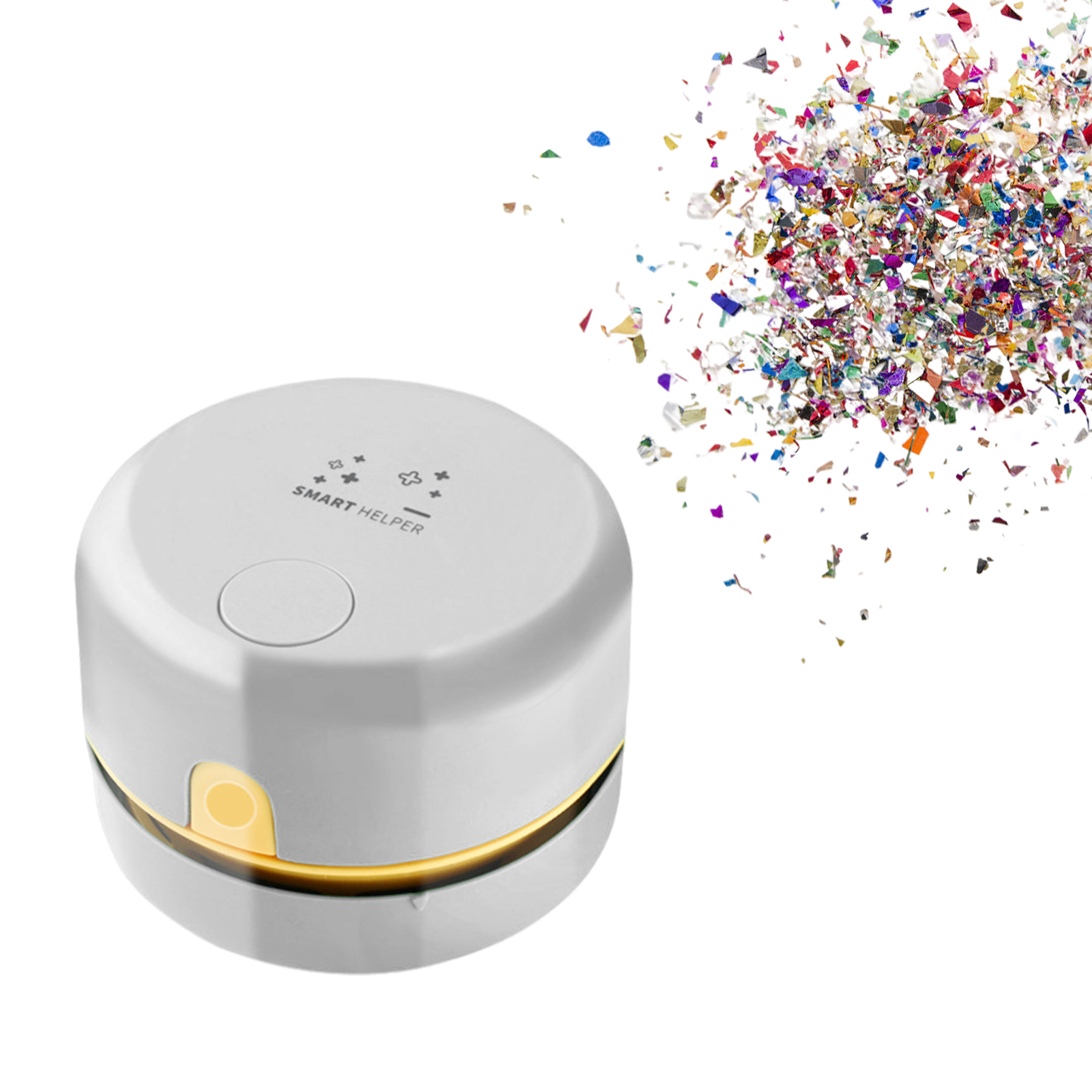 Desk Mini Vacuum Cleaner Mini Table Top Vacuum Dust Cleaning Rechargeable Cordless 360ºRotation Strong Suction Table Top Dust