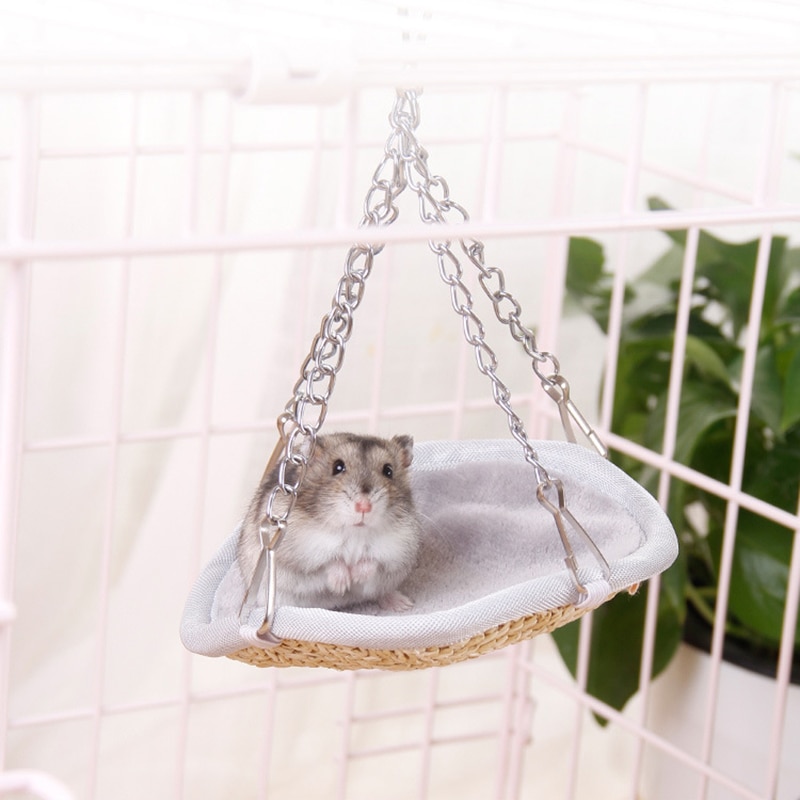 Hamster Hangmat Opknoping Hamster Bed Huisdier Kooi Huis Hangmat Bed Huis Speelgoed Kooi Voor Hamster Klein Dier Vogel Dierbenodigdheden