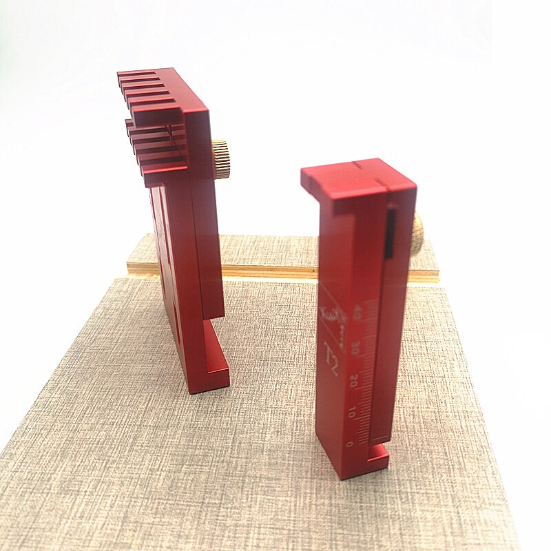 Woodworking Table Saw Gap Slot Regulator Slot Ruler Make The Mortise and Tenon Movable Measuring Block Length gauge