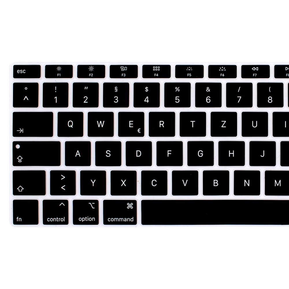 German Laptop Silicone Cover Laptop cover For macbook air 13 pro15 touchbar 11" Keyboard cover Dust-proof silicone keyboard case