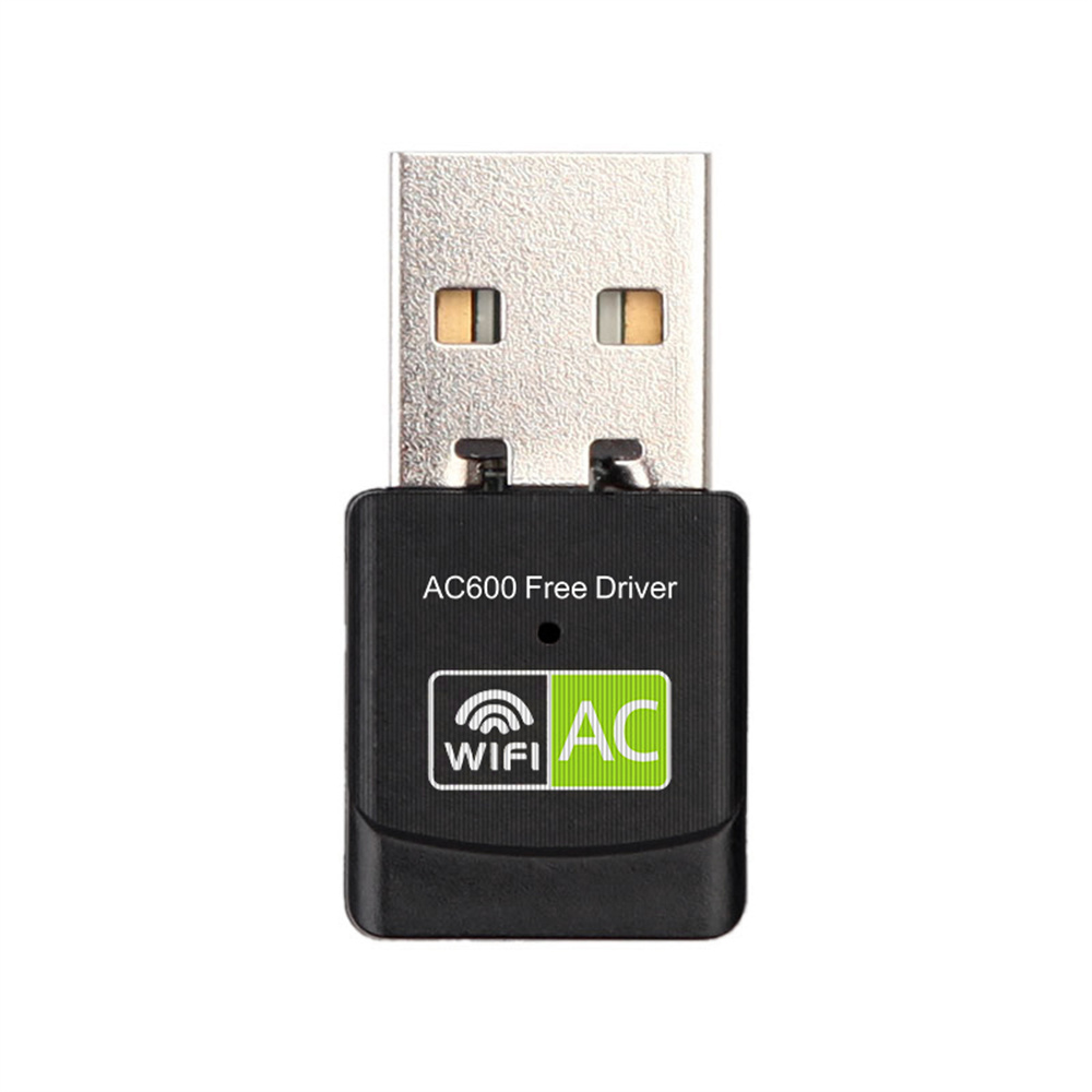 USB WiFi Adapter Wireless AC600 Ethernet Dongle 5Ghz Lan USB2.0 Wi-Fi Free Driver PC Wi Fi Receiver AC Network Card: green