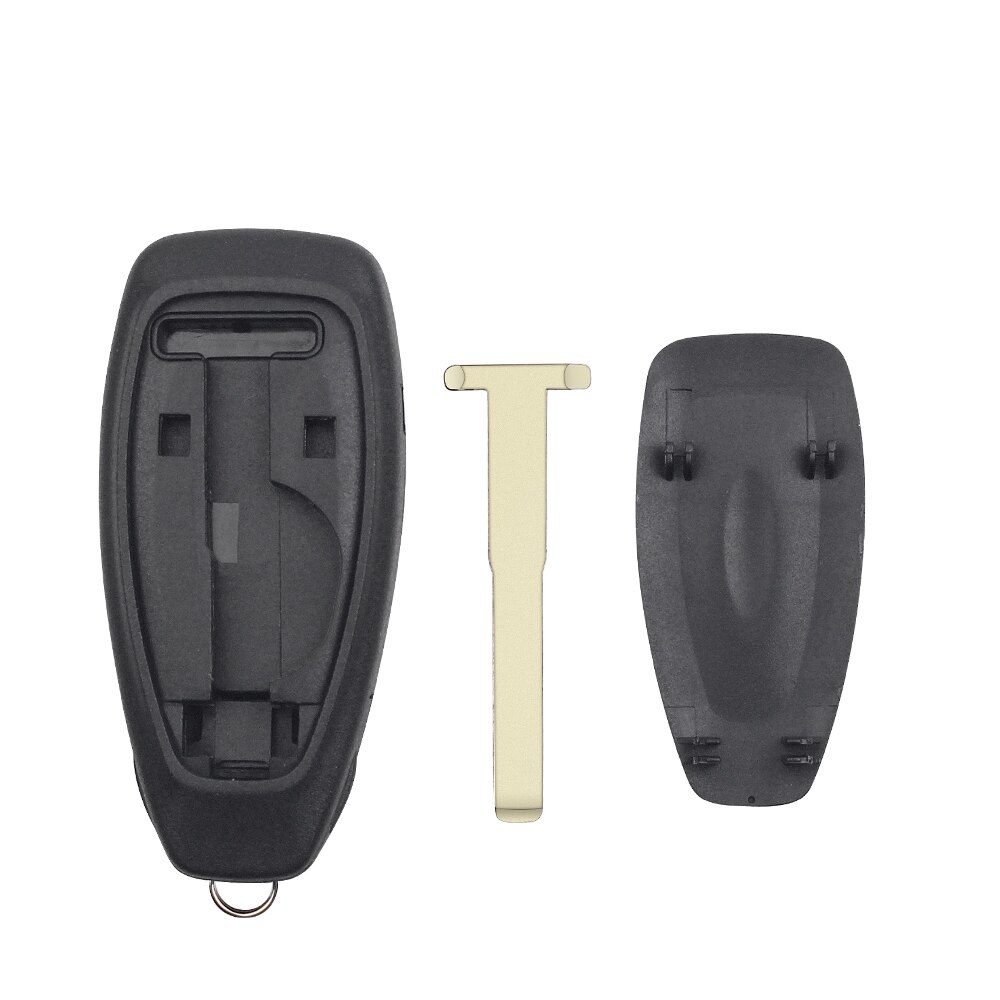 Keyyou til ford focus c-max mondeo kuga fiesta 3 knapper fjernbetjening til bilnøgle med indsats ubeskåret kniv udskiftning af nøglehus
