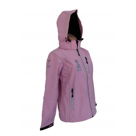 Chaqueta rosa de montaña femenina judo