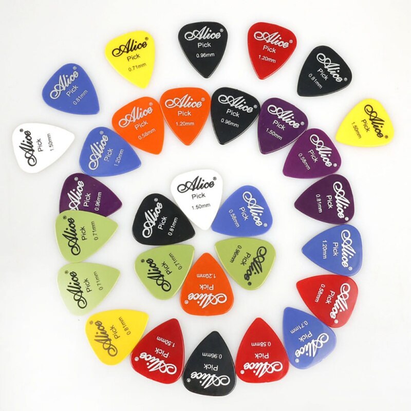 1 box Guitar Picks Classical Folk Acoustic Guitars Accessories Musical Instruments, Thickness 0.58-1.5mm 12
