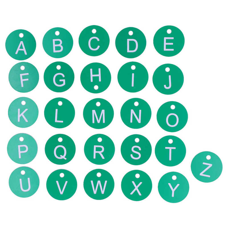 Étiquette numérotée pour ruche, avec trou, pour élevage d&#39;animaux et ferme: green letter board