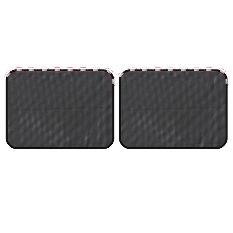 1 ~ 4PCS Magnetische Auto Sonnenschutz Vorhänge Sommer Schutz Seite Fenster Shades Faltbare Auto Sonnenschutz Vorne Hinten Auto zubehör: Brown
