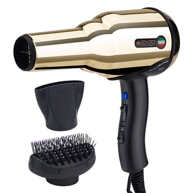 ENZO – diffuseur de sèche-cheveux 7500W, puissant, brosse, moteur AC tout en métal, vent fort, outils de Salon de coiffure, buse: EN2999