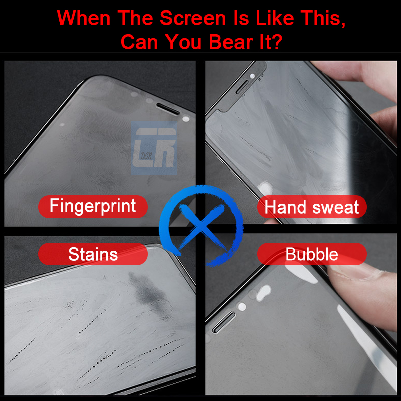 No Fingerprint Matte Frosted Tempered Glass for Xiaomi Redmi Note 10 11 9 6 7 8 Pro 9s 4X F1 M3 F3 Poco X3 Nfc Screen Protector