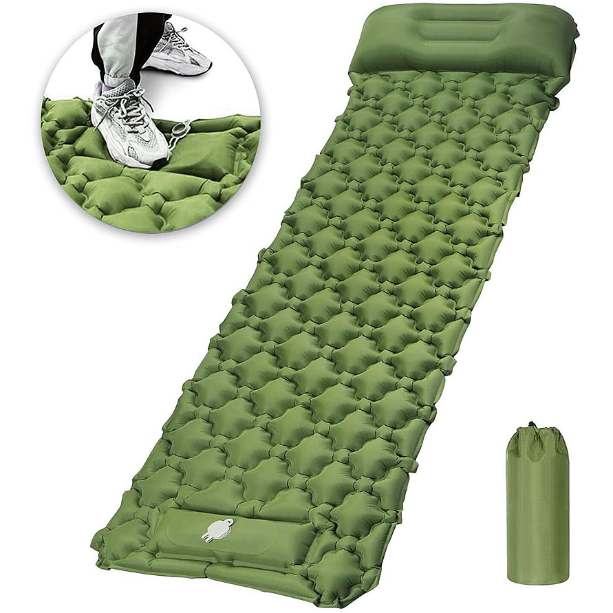 Camping Air matt mat Ultralight Inflatable mattress in tent hiking trekking Portable Travel Folding bed sleeping pad