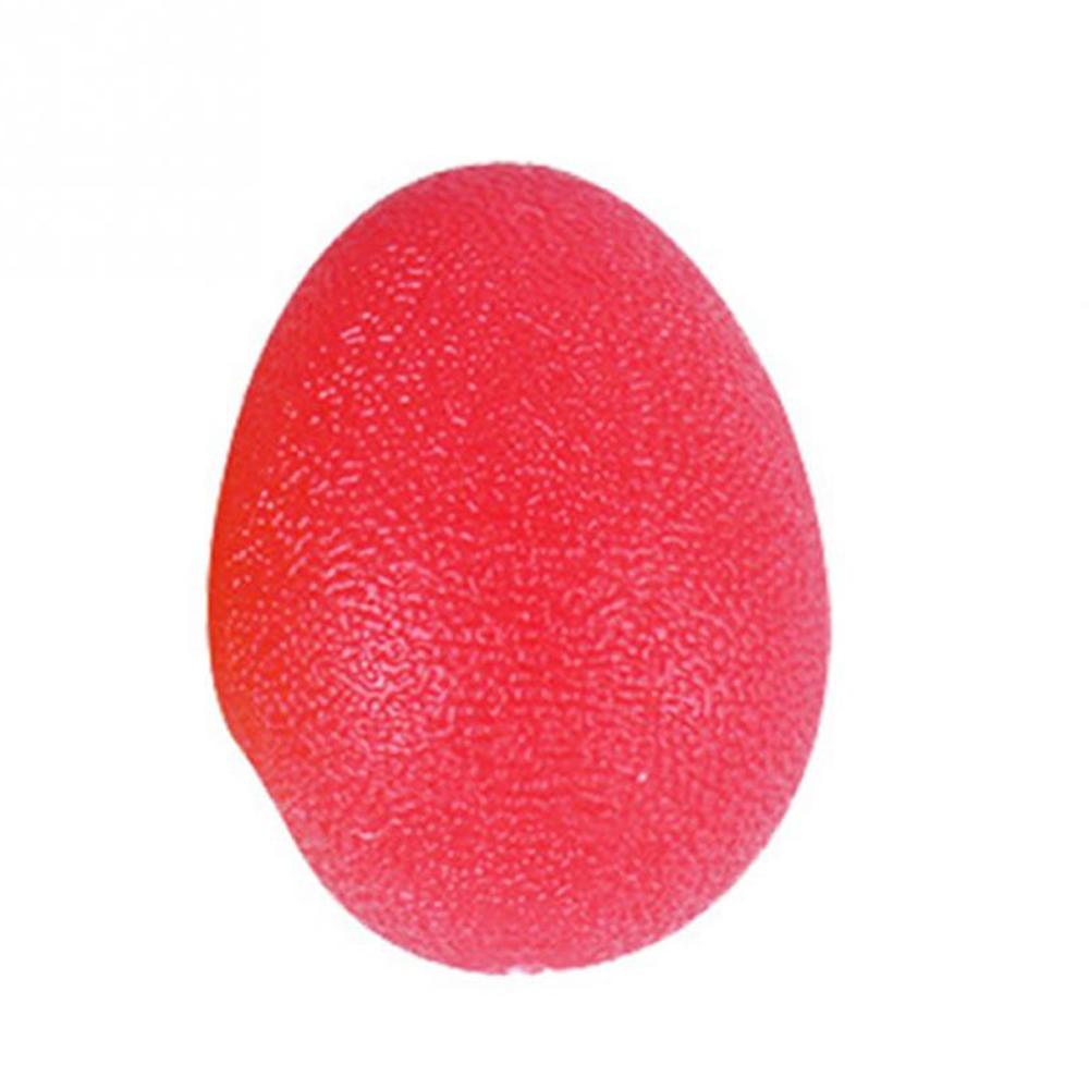 Silicone Egg Hand Grip Ball Fitness Grip Expander Strengthening Wrist Finger Trainer Pressure Reducer Power Ball Hand Grip Ball: Red