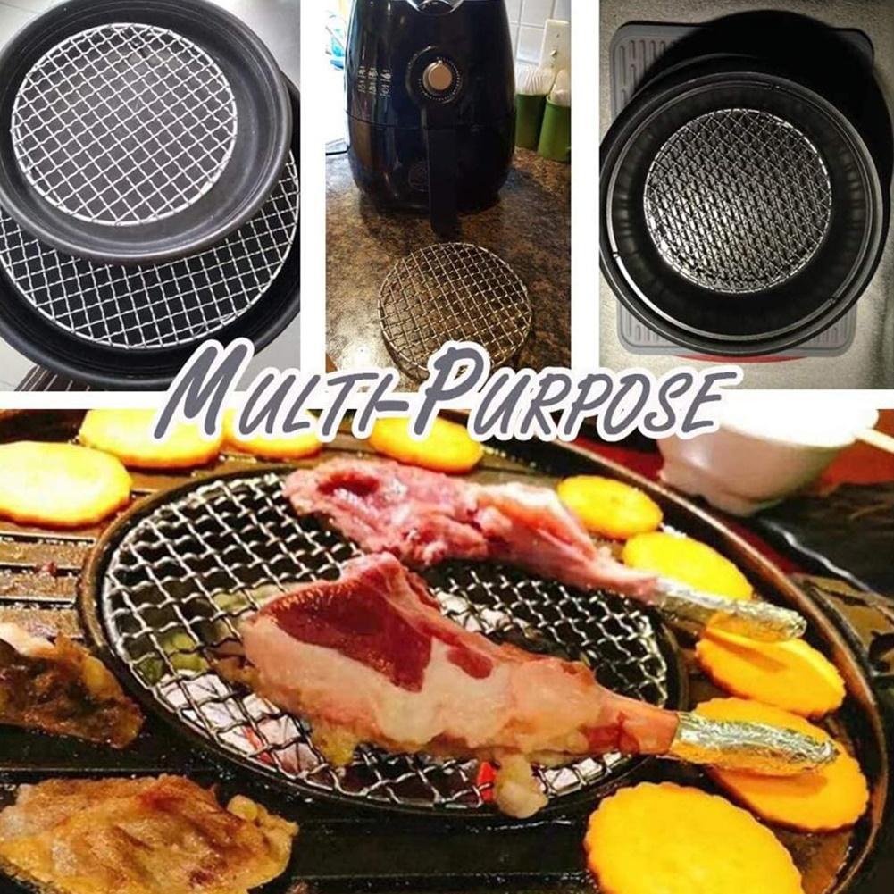 Stainless Steel Round Kitchen Steaming Cooking Grilling Rack for Air Frying Pot