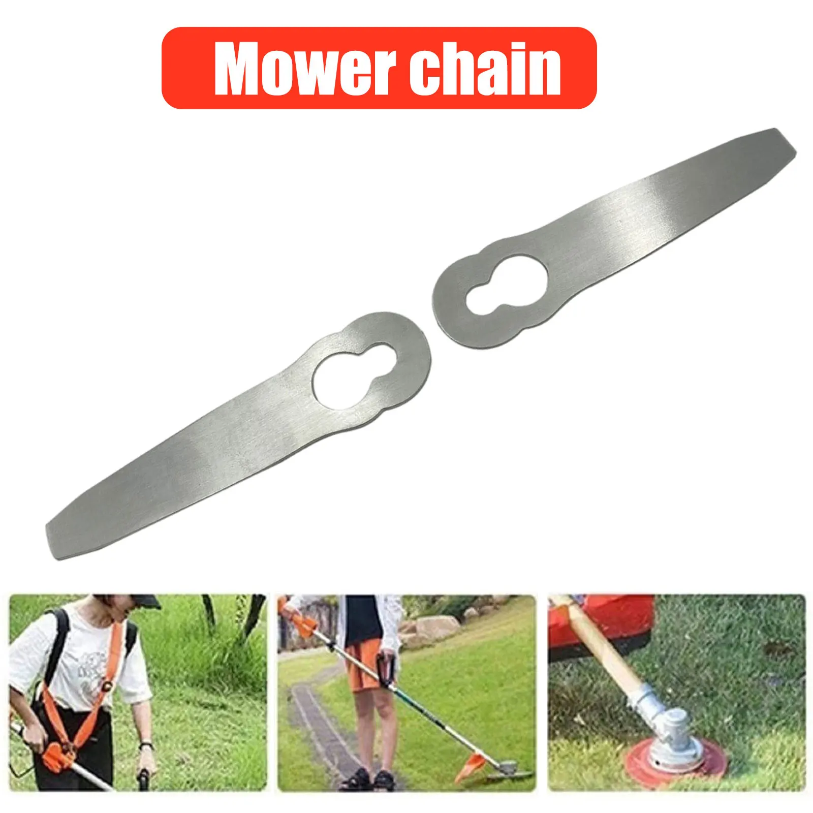 Grasmaaier Messen Roestvrijstalen Grastrimmer Messen 1.5Mm Dikte Reservemessen Hoge Sterkte Voor Stihl Polycut 2-2 Fsa 45