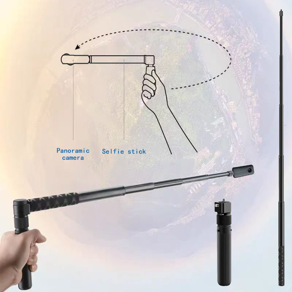 Officiële GoPro Verlengstok 1,2 M – Uitschuifbaar Tot 120 Cm, Onzichtbaar Voor 360°-opnames, Incl. Polskoord