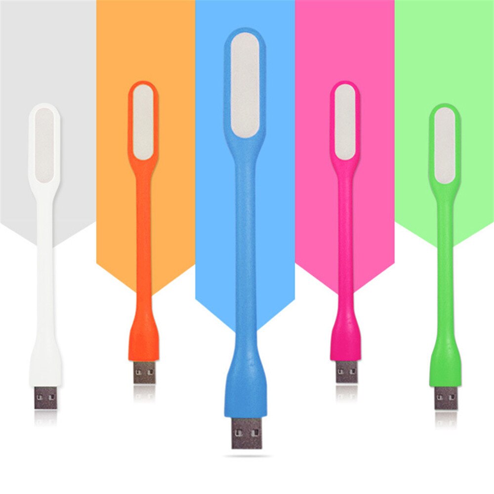 Mini USB Flexible LED Book Lamp 5V 1.2W Brightness Reading Lights Portable Easy Carrier Support for Computer Power Bank Laptop