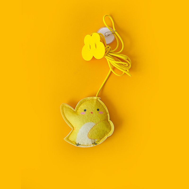 Cat Toys Kitten Toys Jump Exercise Interactive Toy-Replaceable Door Elastic Rope Automatic Toy Funny Cat Teaser Stick Mouse Toys: chick