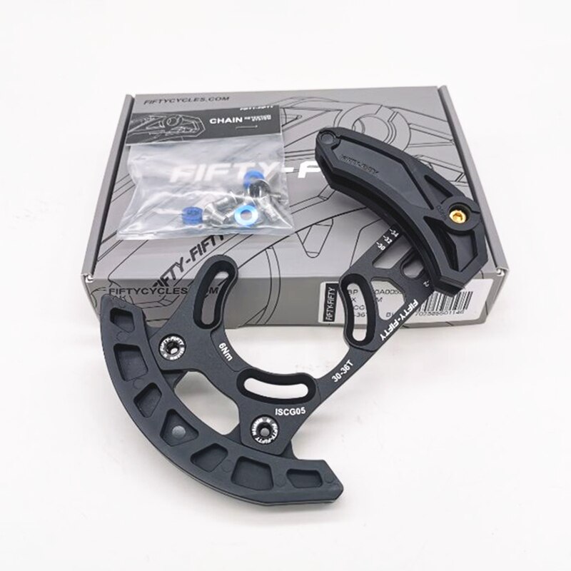 FIFTY-FIFTY DH Racing 1X Series Guía de cadena de bicicleta MTB Cadena de guía de bicicleta ISCG05 Anillo de cadena 28-34T/30-36T/32-36T/32-38T