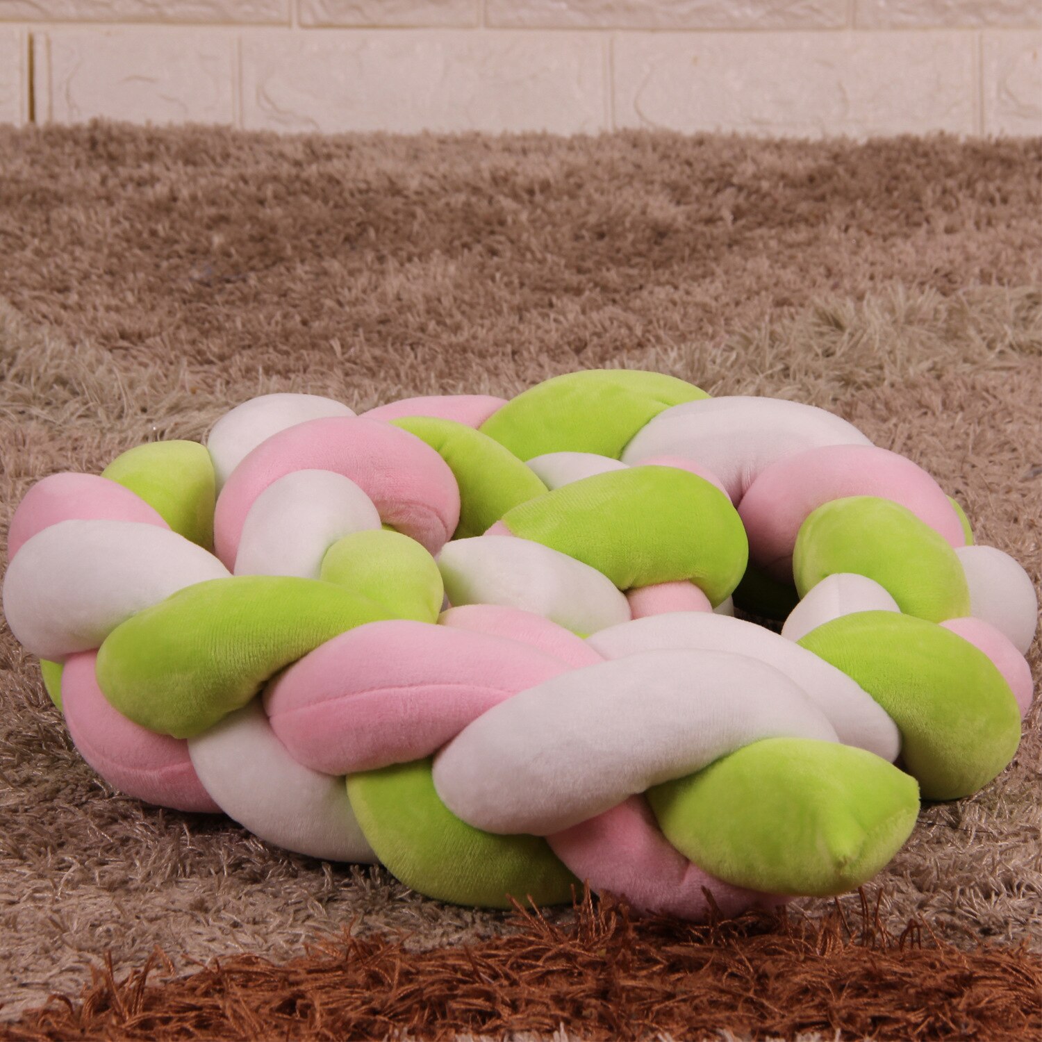 Lit de bébé de 100cm | de nœud de Protection, coussin de lit pour -né, accessoires de literie pour décor de chambre pour nourrissons: 7