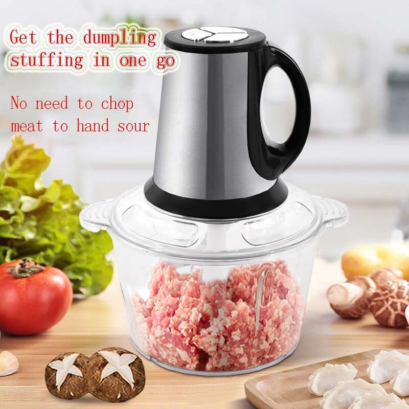 2l/3l Stainless Steel Electric Chopper Meat Grinder Mincer Food Processor Slicer Vegetable Food Chopper Meat Slicer Machine