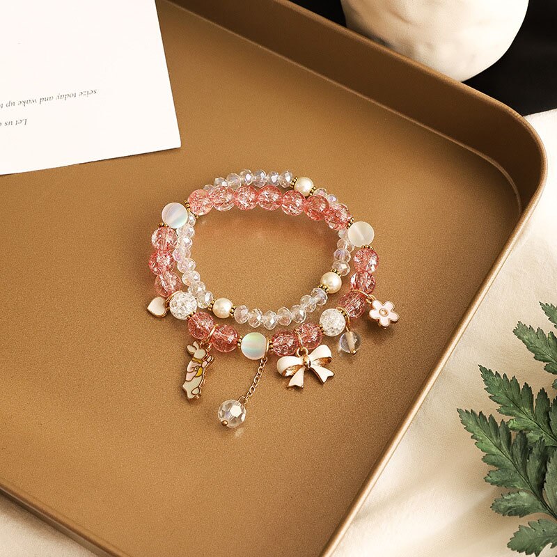 Mode eenvoudige kristal armband vrouwelijke persoonlijkheid wilde armband sieraden: 06