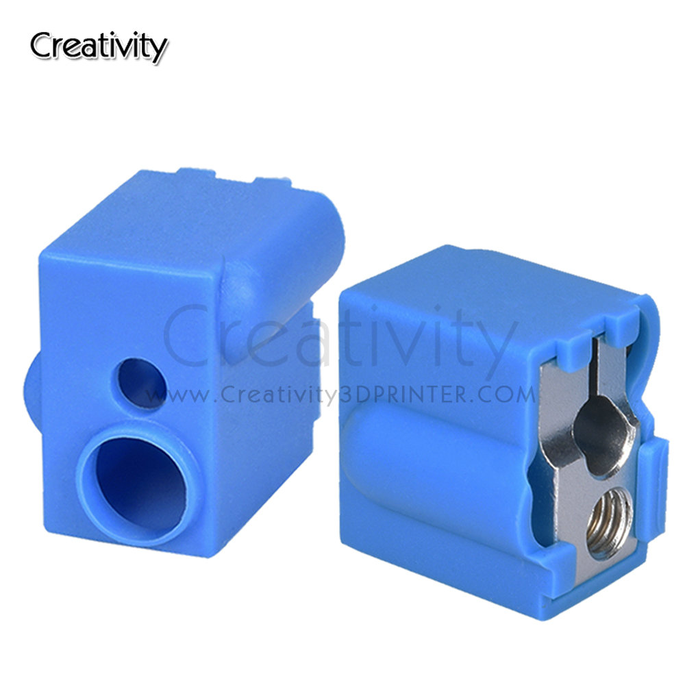 Creatività Parte stampante 3D Vulcano Calzini in silicone per Sidewinder X1 genio Vulcano Blocco termico J-testa Hotend Estrusore Blocco Copertura