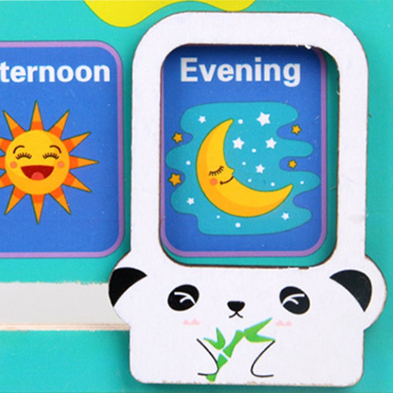 Reloj calendario multifunción juguetes educativos de aprendizaje preescolar para niños, niñas, Chico,
