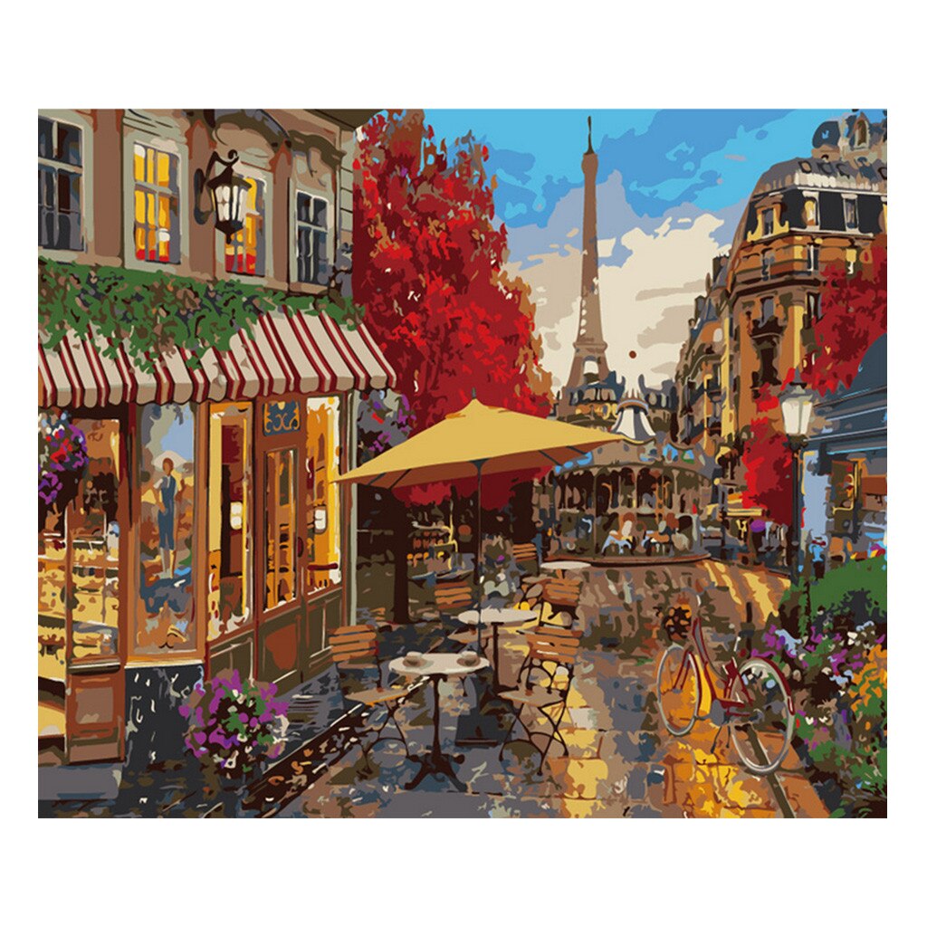 #H35 Beautiful Diy Painting By Numbers Kit Modern Wall Art Picture By Number Acrylic Paint On Canvas For Home Decor: C