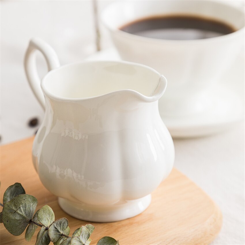 Britse stijl Melk cup koffie set keramische melk pot melk pot bone China Europese huishoudelijke melk cup kleine melk cup