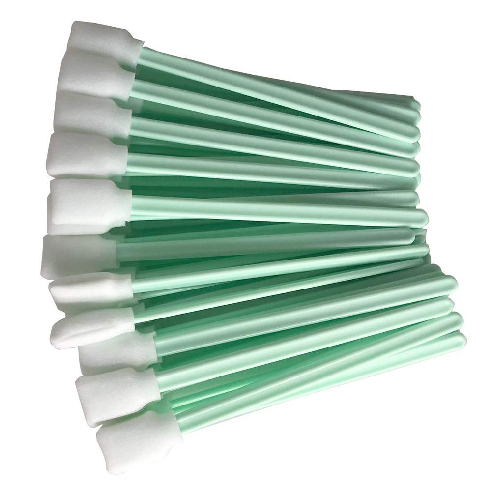 50 unids/set de hisopos de limpieza de de algodón duradero esponja de espuma para limpieza para impresoras microscopios equipos de sensores ópticos