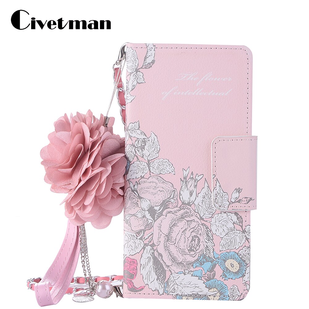 Abdeckung Telefonkasten Für Samsung Galaxy Note 8 N950F 6,32 "Flip Pu-leder Shell Luxus Rose Blume Holster Kette Tasche