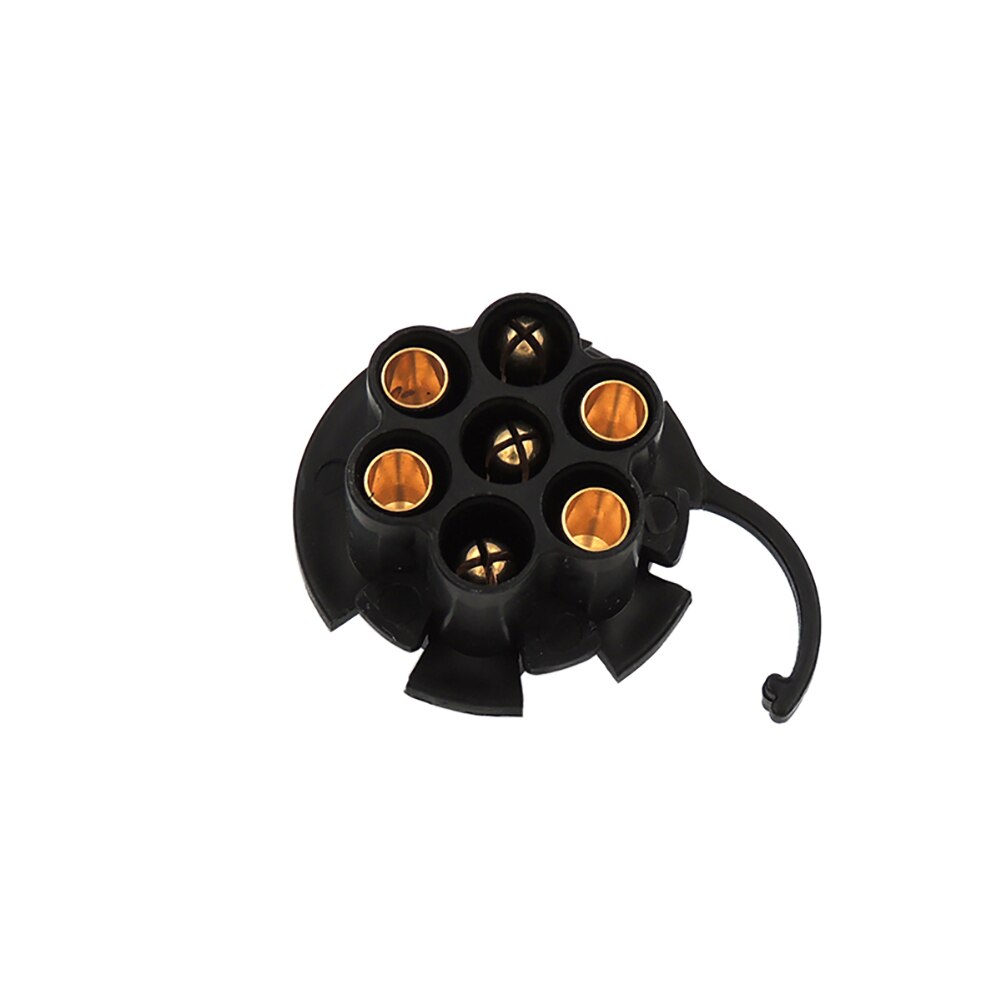 12V Round 7 Pin Waterproof Plug Adapter Tow Bar Electrical Trailer Truck Socket Round Hole Trailer Plug Truck Cable