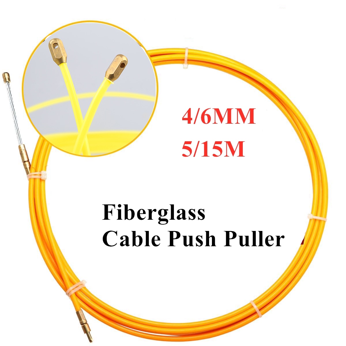 4/6Mm 5/15M Glasvezel Kabel Push Puller Running Cable Kit Muur Elektrische Kabel Installeren staven Bedrading Accessoires Duurzaam