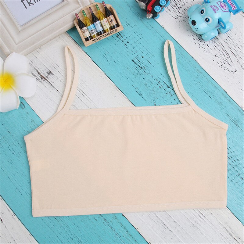låve undertøy modell 100%  bomull jenter tank topp godteri farge undertrødu jenter singlet baby kamisole BH topper sport undies