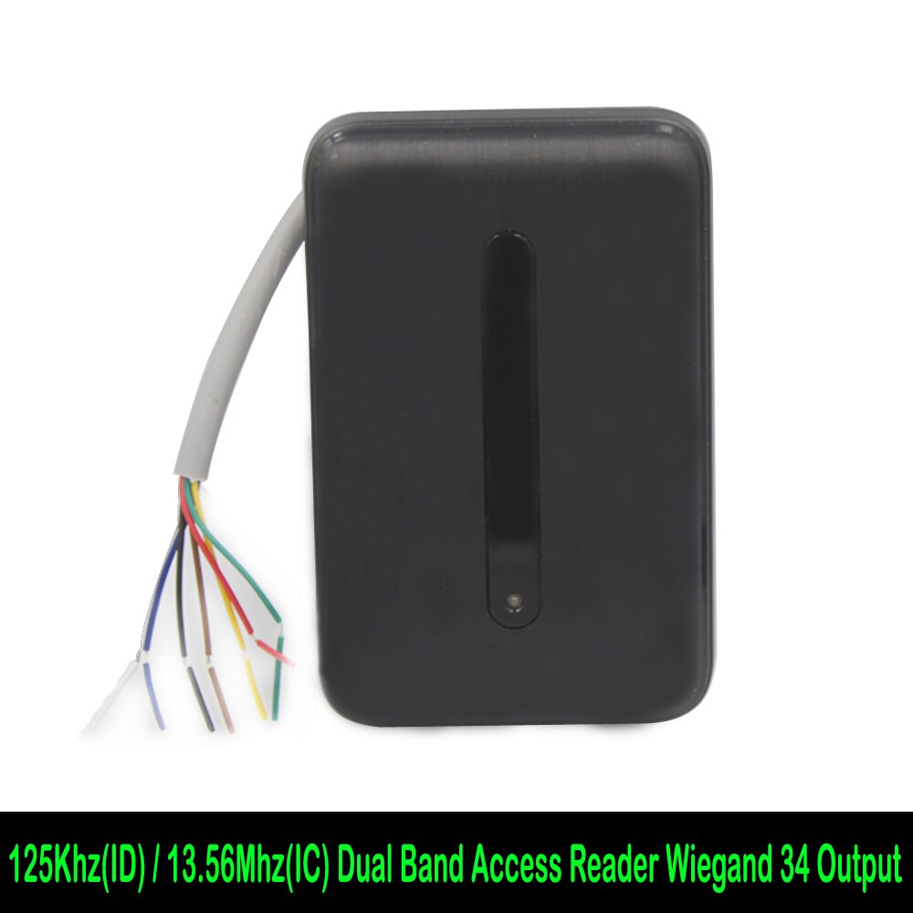 Access Control Card Reader IP68 Waterproof 125KHz+13.56MHz RFID Card Reader For The access control WG26/34 output