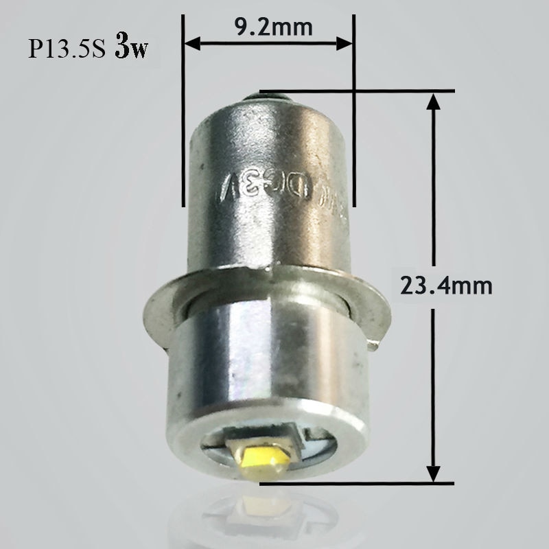 2 stk / mye  p13.5s lommelyktpære 0.5w 1w 5w nødpærer 3v 4.5v 6v ledet pære erstatning lommelyktpære